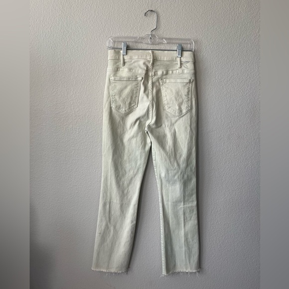 MOTHER The Hustler Ankle Fray Jeans in Second Chance Green Womens Size 28 - Picture 5 of 16